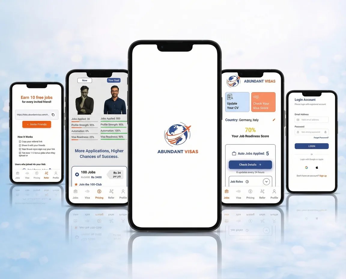 Abundant Visas app screenshot